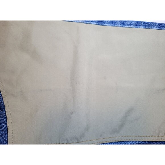 Cabelas Brush Guard Hunting Pants Mens 34x30 Blue Denim 100% Cotton Straight Leg - Picture 6 of 11